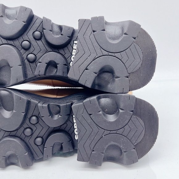 Sorel Brex Waterproof Platform Heel Chelsea Boot Bootie Tawny Buff / Black US 8 - Picture 10 of 11